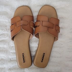 Sonoma Women's Tan Slide Sandals